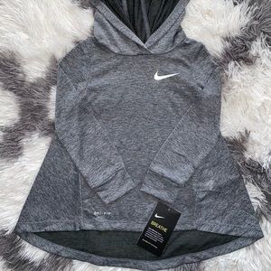 NIKE Dri-FIT™ High-Low Hooded Long Sleeve Top